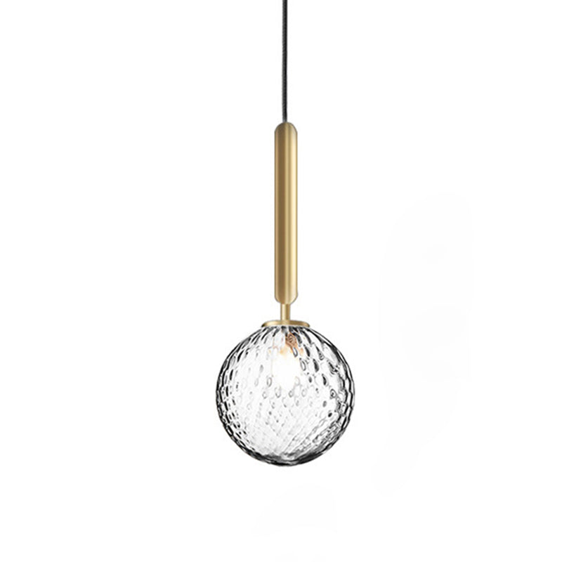 Bolvormig glazen plafond hanglamp moderne minimalistische 1 lichthangende lamp voor woonkamer