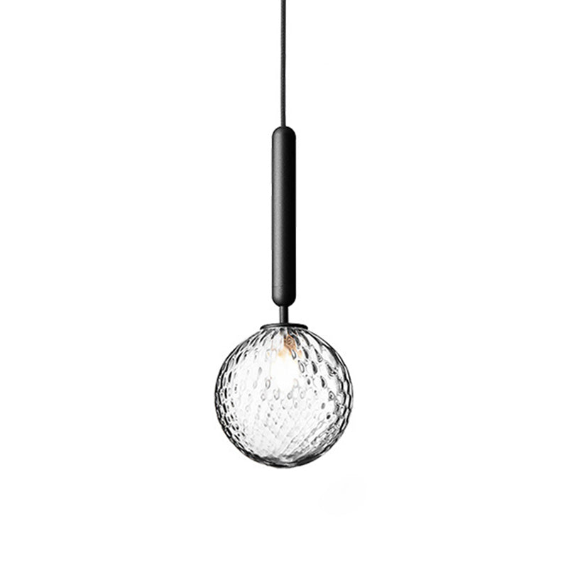 Bolvormig glazen plafond hanglamp moderne minimalistische 1 lichthangende lamp voor woonkamer