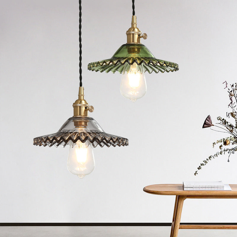 1 Lights de plafond suspendus à l'éclat léger créatif moderne en verre pour le magasin de vêtements