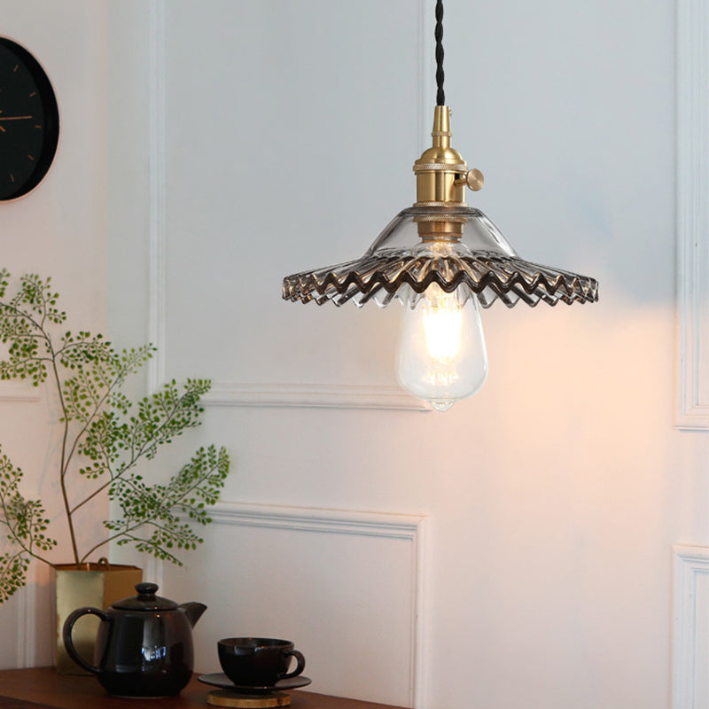 1 Lights de plafond suspendus à l'éclat léger créatif moderne en verre pour le magasin de vêtements