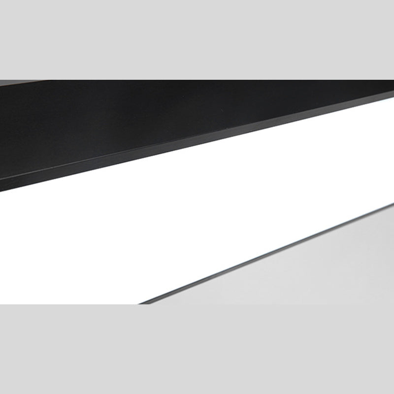 Modern Rectangle Pendant Lighting Fixture Metal Hanging Lamps