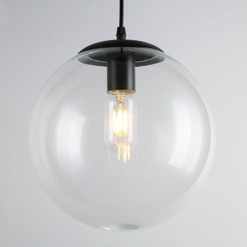 1 Light Spherical Pendant Lighting Modern simplicity Glass Pendant Ceiling Lights for Restaurant
