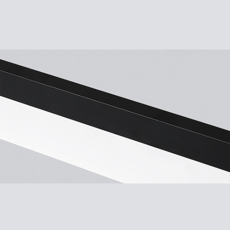 Modern Minimalist Style Linear Pendant Lighting Fixture Acrylic Hanging Lamps for Living Room