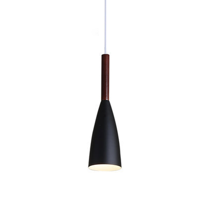 Metal Tapered Hanging Light Nordic Modern Style 1 Light Restaurant Ceiling Pendant Lamp