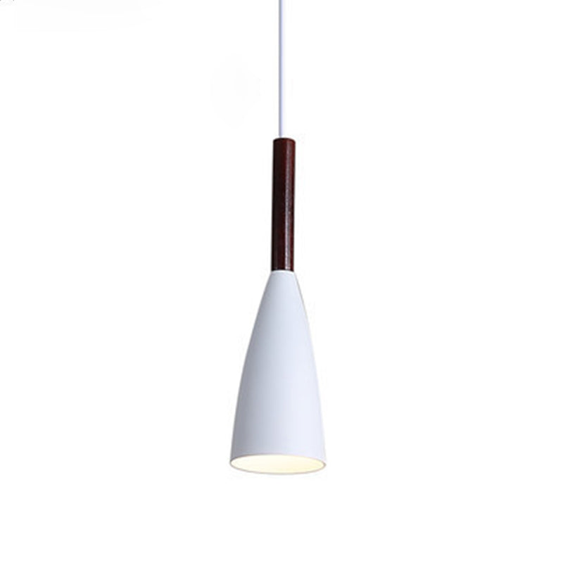 Metal Tapered Hanging Light Nordic Modern Style 1 Light Restaurant Ceiling Pendant Lamp