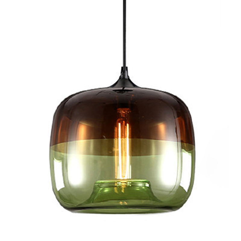 Glass Shaded Hanging Pendant Light Minimalist Style Pendant Light Kit for Restaurant