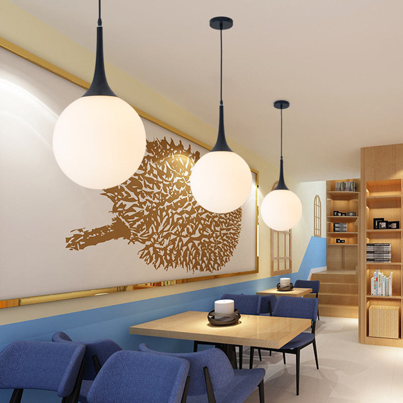 Glass Ball Hanging Ceiling Light Simplicity Pendant Lighting Fixture for Dinning Room