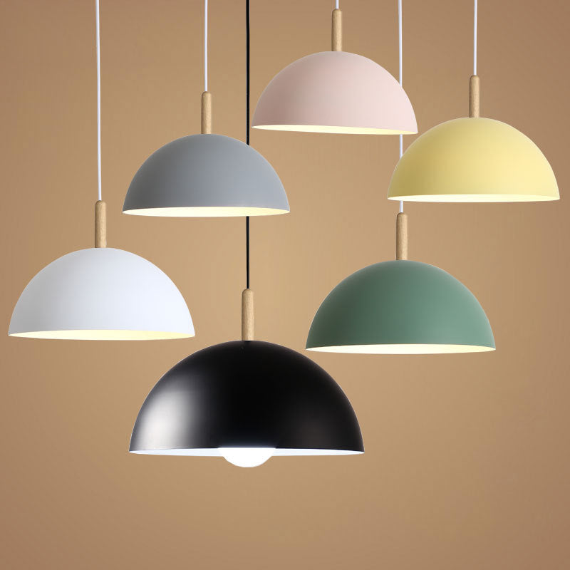 Dome Esszimmer Down Lighting Anhänger Metal Moderne Stil Anhänger Beleuchtung