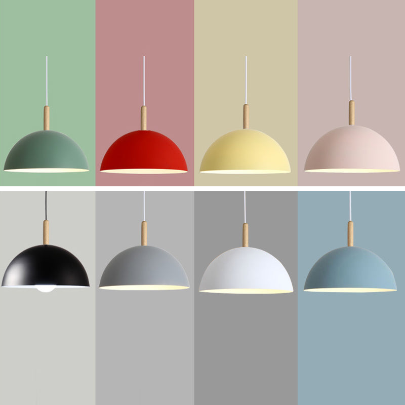 Dome Esszimmer Down Lighting Anhänger Metal Moderne Stil Anhänger Beleuchtung