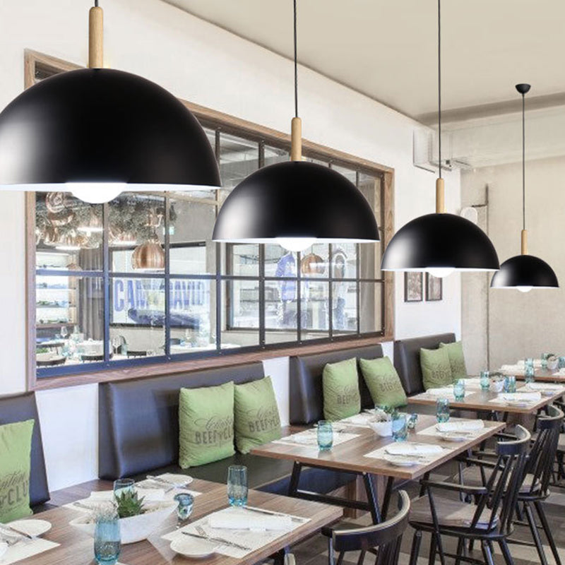 Dome Esszimmer Down Lighting Anhänger Metal Moderne Stil Anhänger Beleuchtung