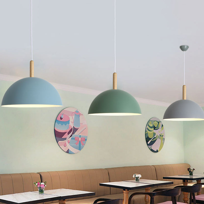 Dome Esszimmer Down Lighting Anhänger Metal Moderne Stil Anhänger Beleuchtung