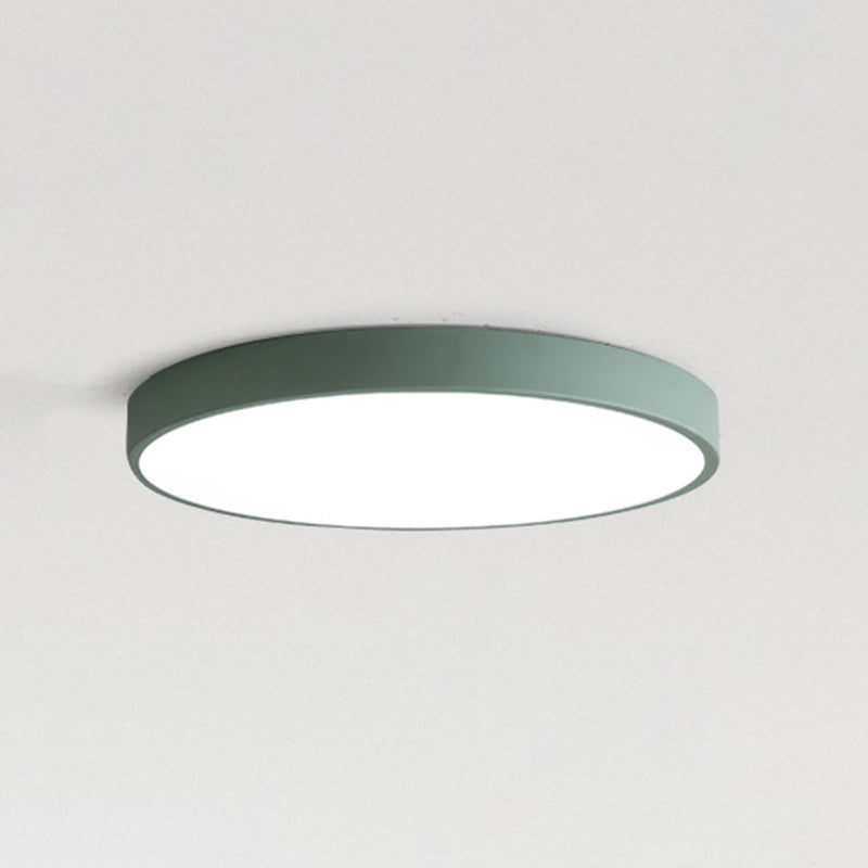 Lámparas de techo de montaje empotrado de estilo minimalista moderno, lámpara de techo empotrada de acrílico de 1 luz para sala de estar