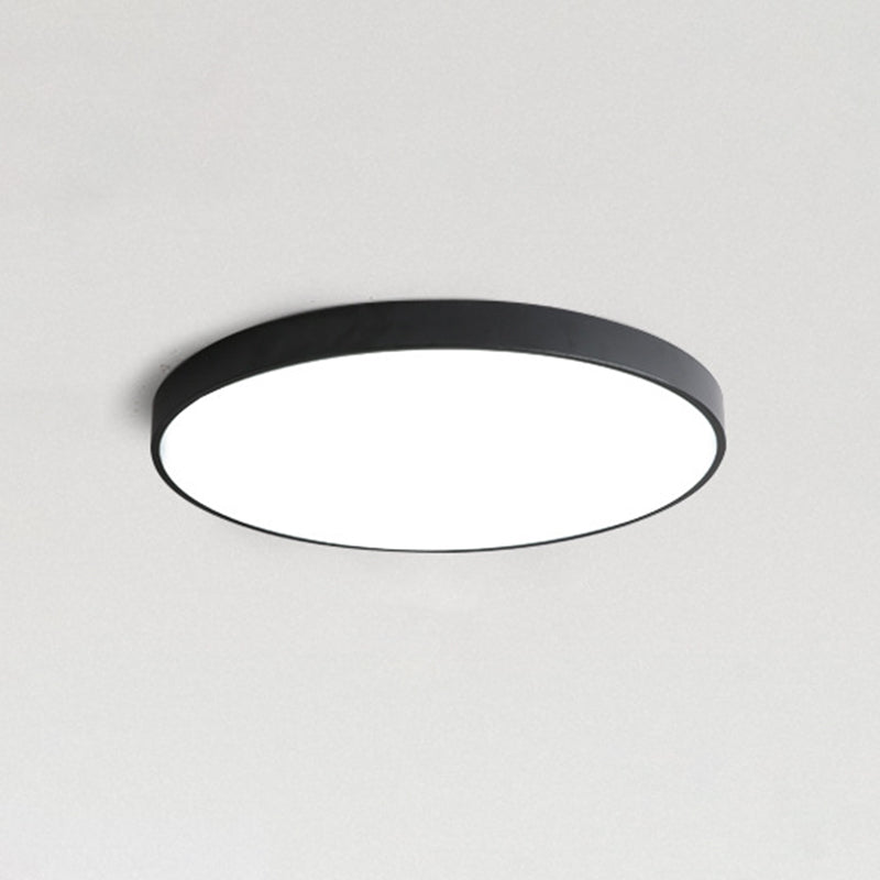Lámparas de techo de montaje empotrado de estilo minimalista moderno, lámpara de techo empotrada de acrílico de 1 luz para sala de estar