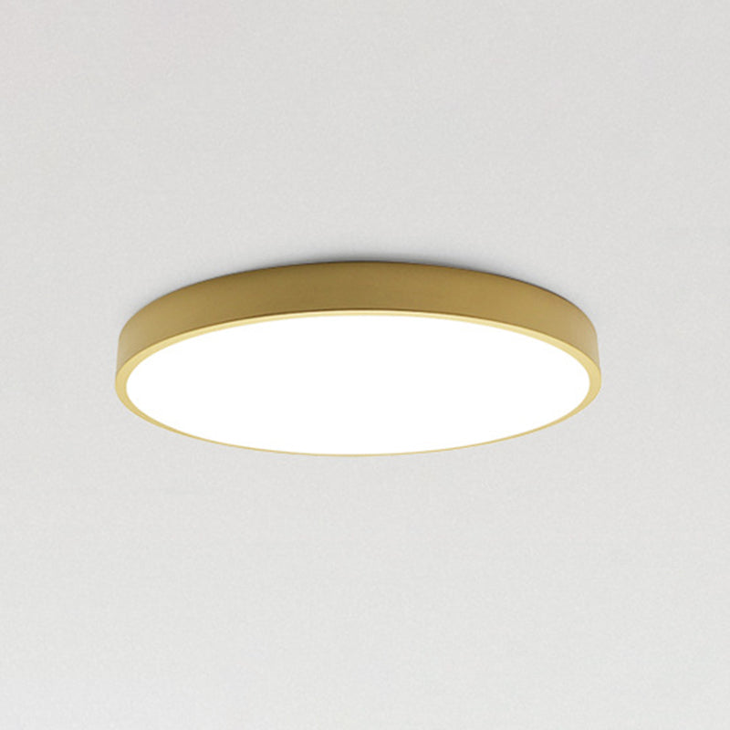Lámparas de techo de montaje empotrado de estilo minimalista moderno, lámpara de techo empotrada de acrílico de 1 luz para sala de estar