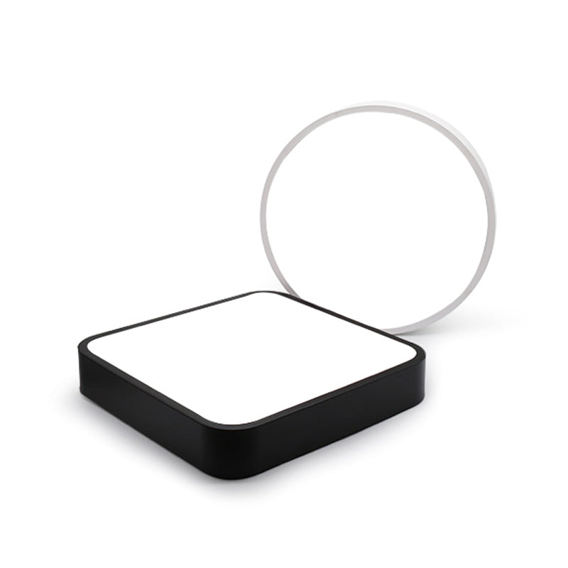 Lámparas de techo de montaje empotrado de estilo minimalista moderno, lámpara de techo empotrada de acrílico de 1 luz para sala de estar