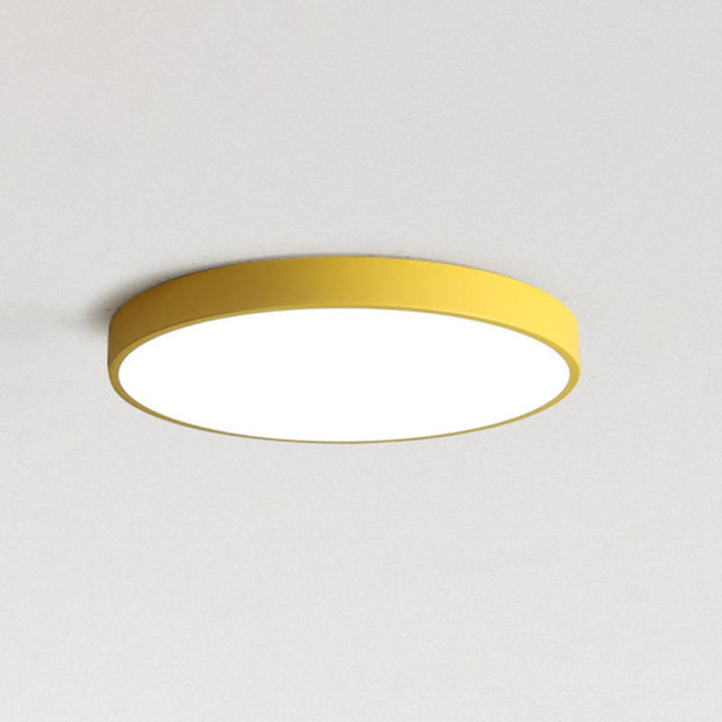Lámparas de techo de montaje empotrado de estilo minimalista moderno, lámpara de techo empotrada de acrílico de 1 luz para sala de estar
