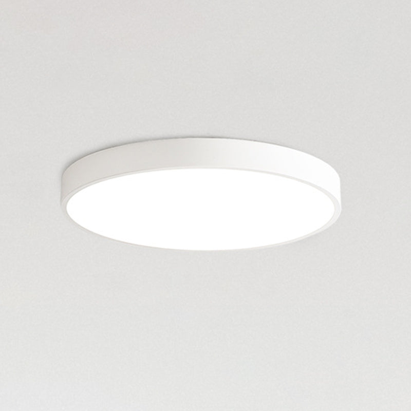 Lámparas de techo de montaje empotrado de estilo minimalista moderno, lámpara de techo empotrada de acrílico de 1 luz para sala de estar
