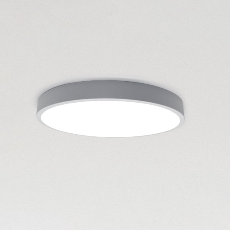Lámparas de techo de montaje empotrado de estilo minimalista moderno, lámpara de techo empotrada de acrílico de 1 luz para sala de estar