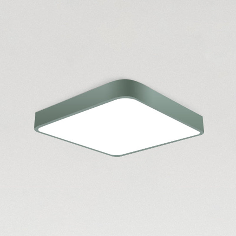 Lámparas de techo de montaje empotrado de estilo minimalista moderno, lámpara de techo empotrada de acrílico de 1 luz para sala de estar