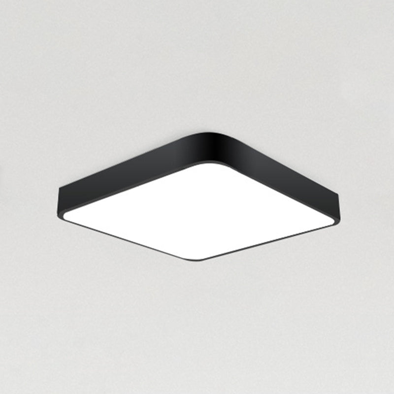 Lámparas de techo de montaje empotrado de estilo minimalista moderno, lámpara de techo empotrada de acrílico de 1 luz para sala de estar