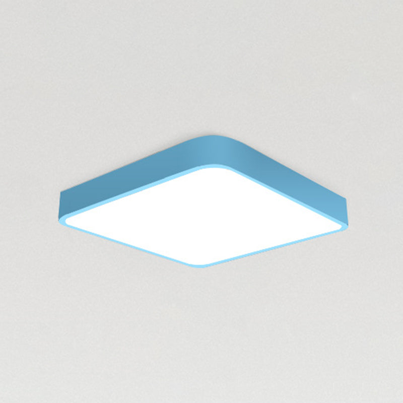 Lámparas de techo de montaje empotrado de estilo minimalista moderno, lámpara de techo empotrada de acrílico de 1 luz para sala de estar
