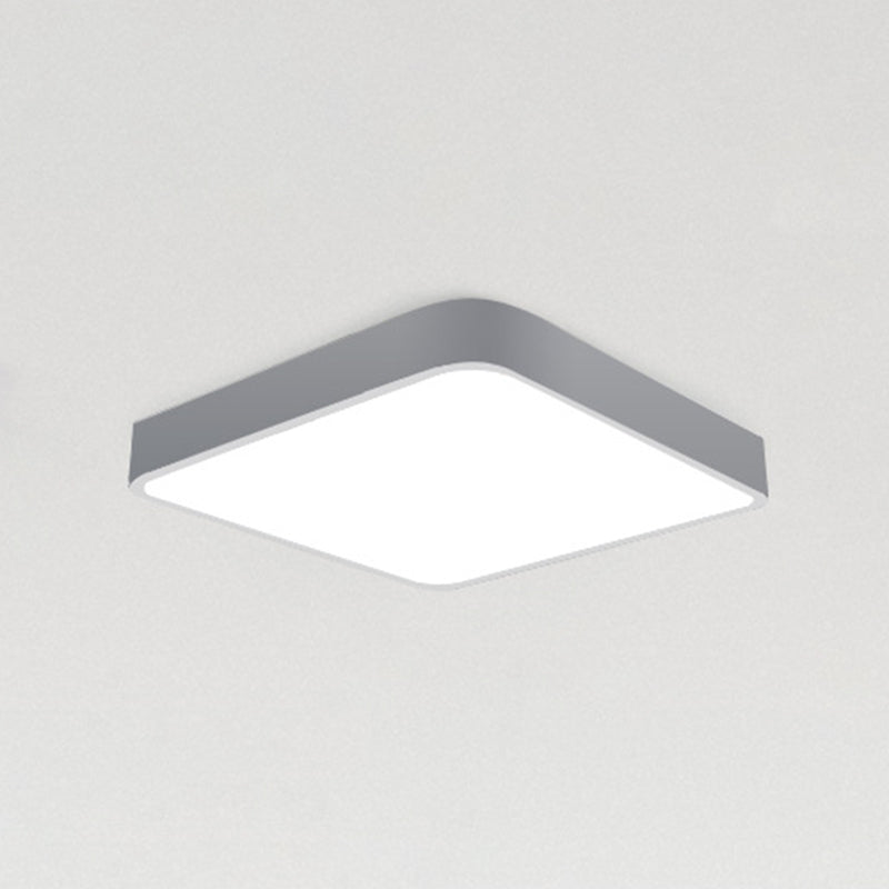 Lámparas de techo de montaje empotrado de estilo minimalista moderno, lámpara de techo empotrada de acrílico de 1 luz para sala de estar
