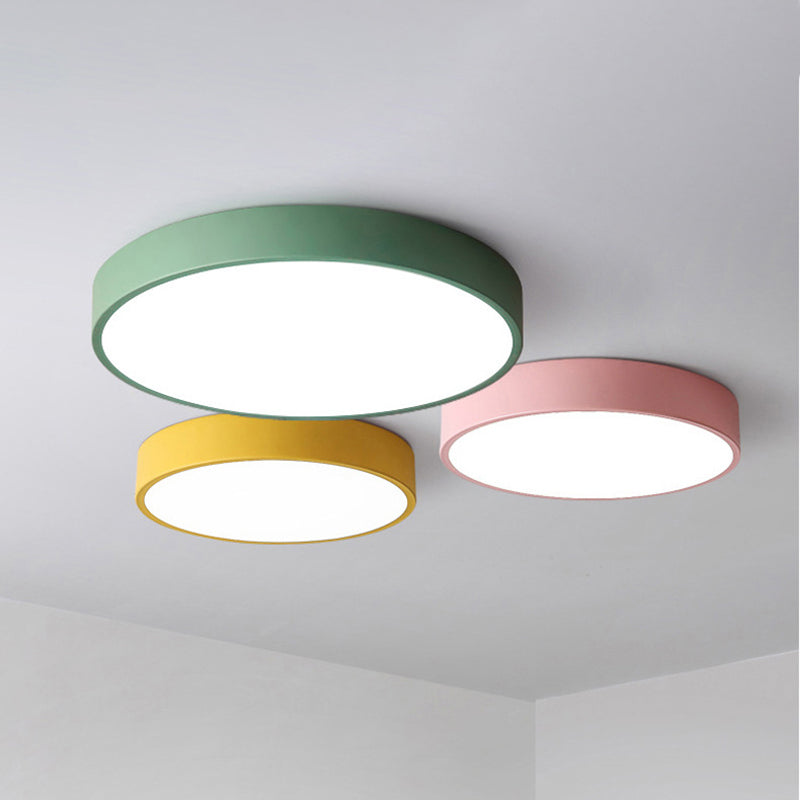 Lámparas de techo de montaje empotrado de estilo minimalista moderno, lámpara de techo empotrada de acrílico de 1 luz para sala de estar