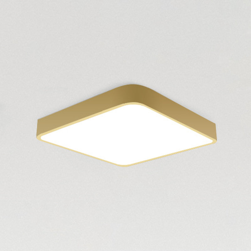 Lámparas de techo de montaje empotrado de estilo minimalista moderno, lámpara de techo empotrada de acrílico de 1 luz para sala de estar