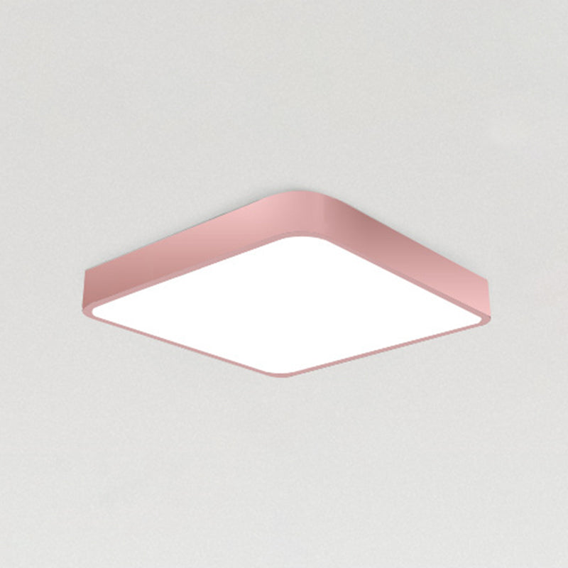 Lámparas de techo de montaje empotrado de estilo minimalista moderno, lámpara de techo empotrada de acrílico de 1 luz para sala de estar