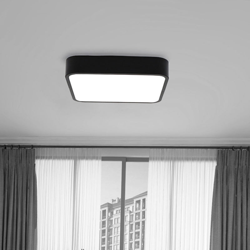 Lámparas de techo de montaje empotrado de estilo minimalista moderno, lámpara de techo empotrada de acrílico de 1 luz para sala de estar