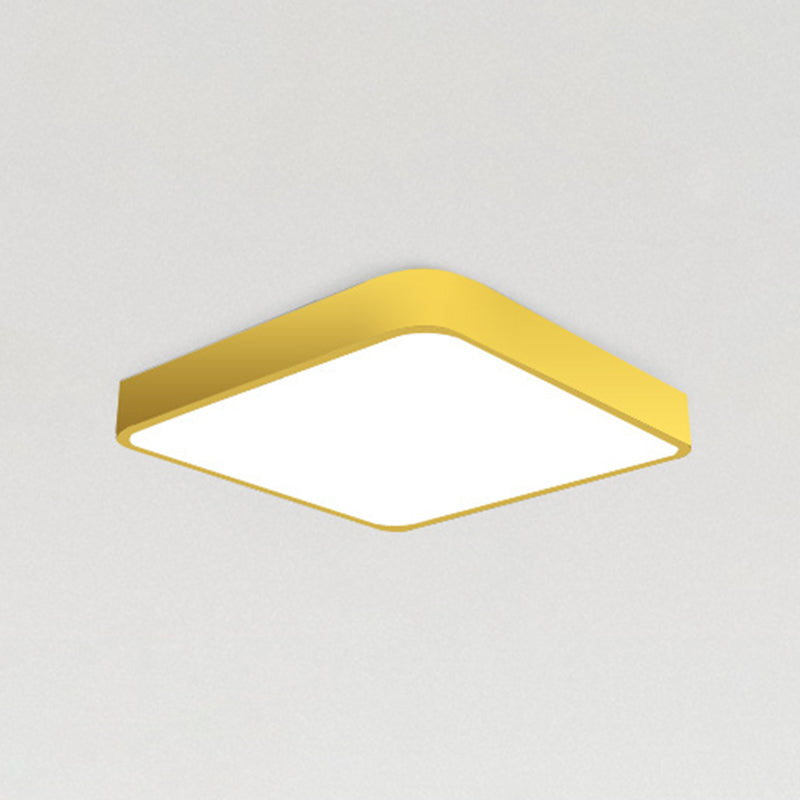 Lámparas de techo de montaje empotrado de estilo minimalista moderno, lámpara de techo empotrada de acrílico de 1 luz para sala de estar