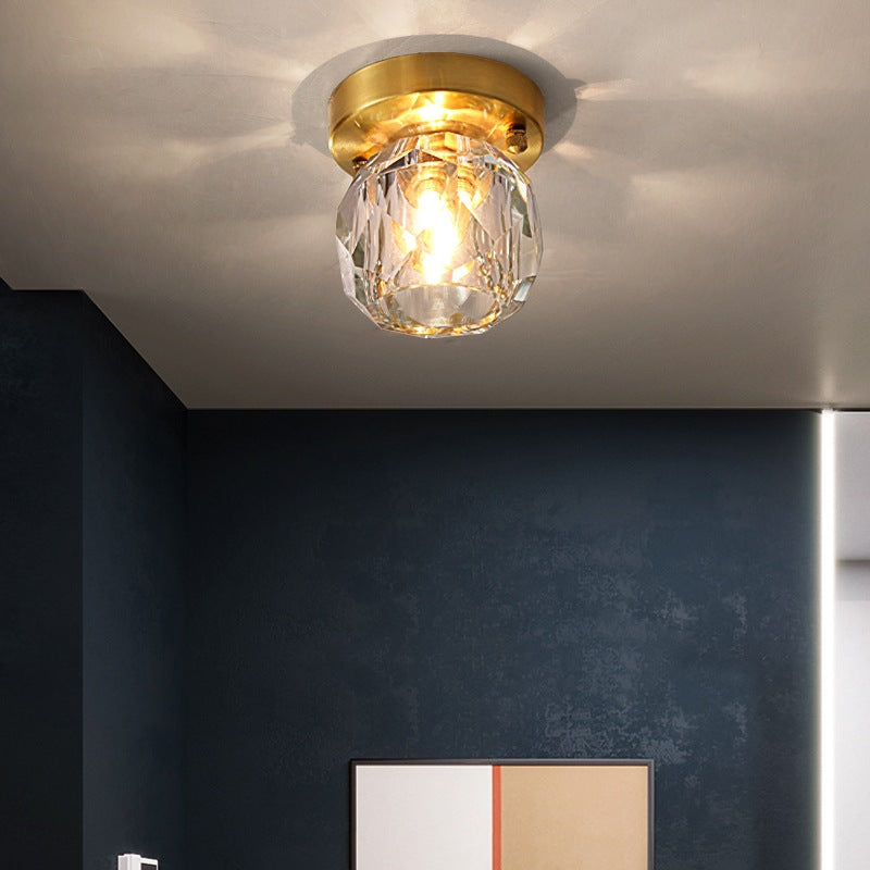 Modern Globe Flush Mount Ceiling Light Fixtures Glass 1 Light Flush Light