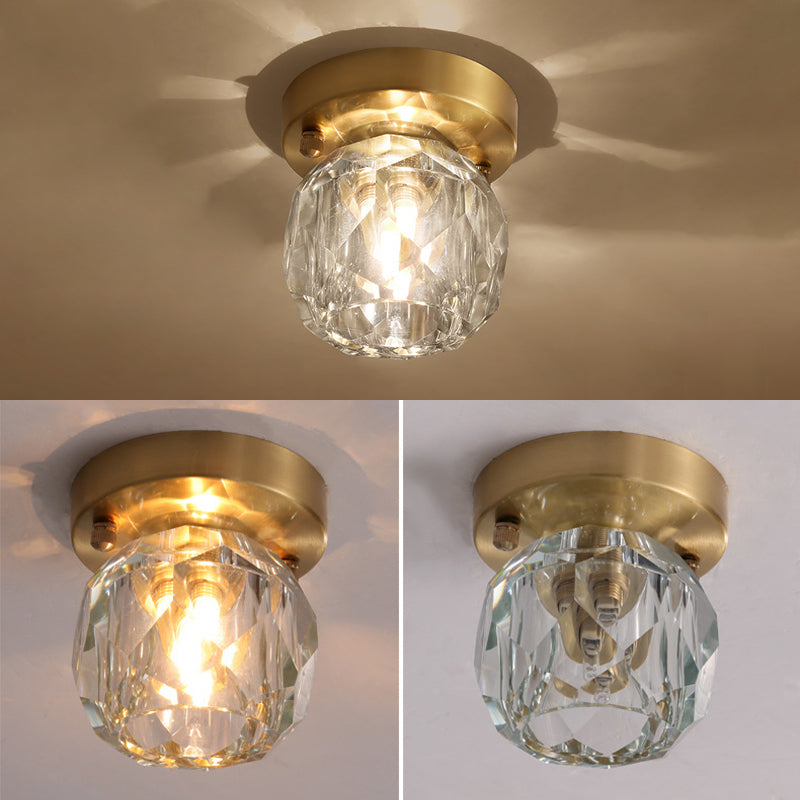 Modern Globe Flush Mount Ceiling Light Fixtures Glass 1 Light Flush Light