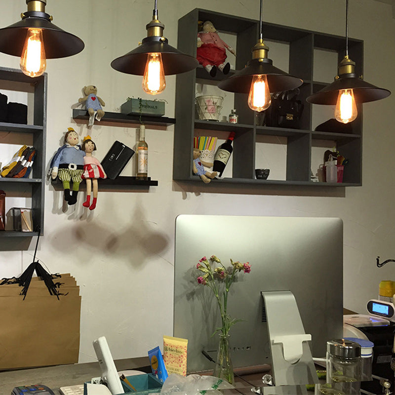 1 pendentif léger pendentif léger industriel de style industriel en métal