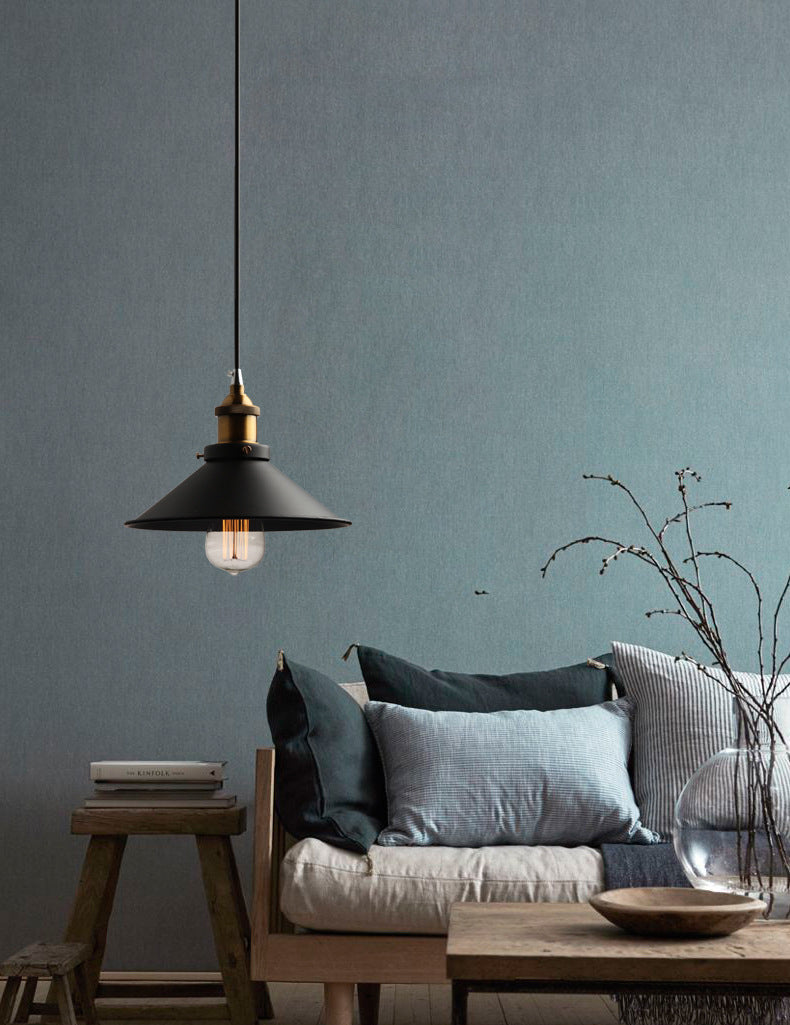 1 pendentif léger pendentif léger industriel de style industriel en métal