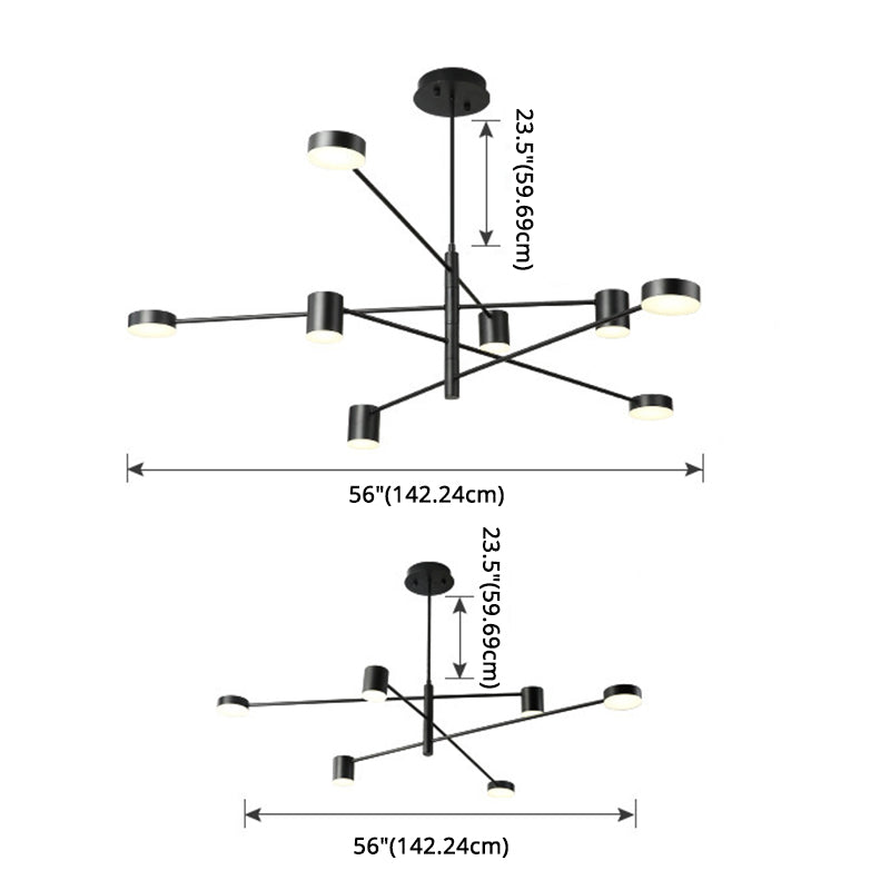 Lampada a sospensione ombreggiata in metallo Stile SEMPLICITÀ LA LADAGGIO PENDANTE LAMO IN NERO