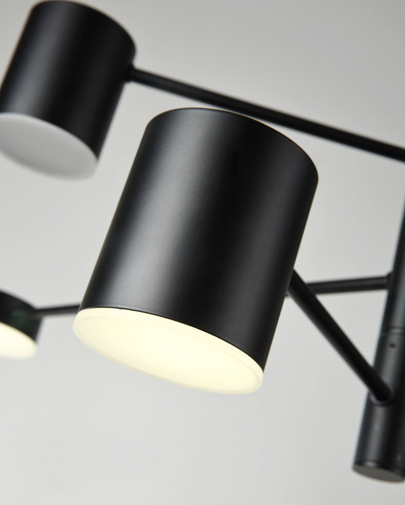 Lampada a sospensione ombreggiata in metallo Stile SEMPLICITÀ LA LADAGGIO PENDANTE LAMO IN NERO