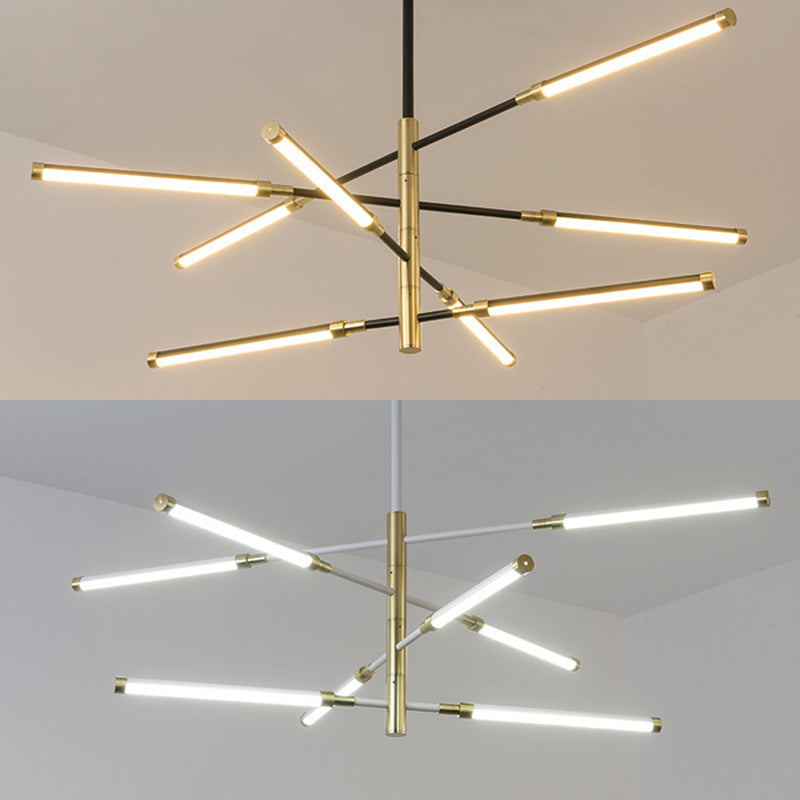 Semplicità lampada lampadina lineare lampada in metallo lampada lampadario a LED