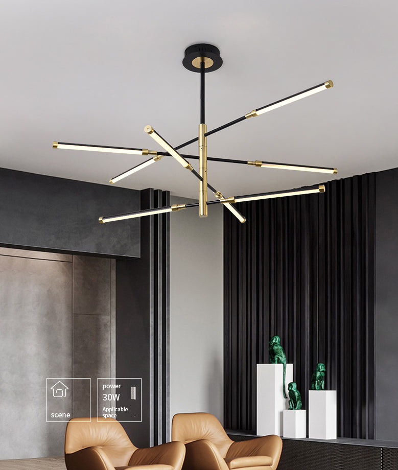 Semplicità lampada lampadina lineare lampada in metallo lampada lampadario a LED