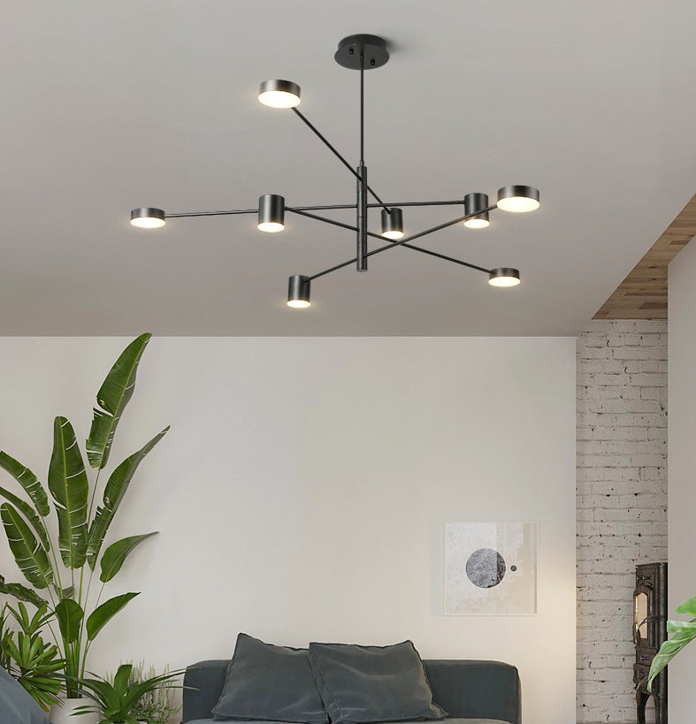 Lampada a sospensione ombreggiata in metallo Stile SEMPLICITÀ LA LADAGGIO PENDANTE LAMO IN NERO