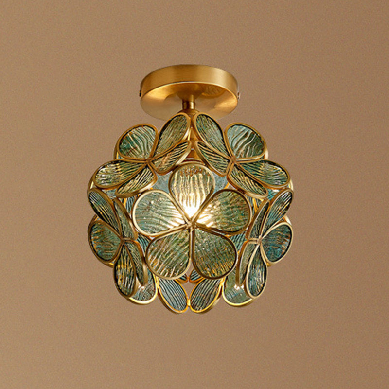 Apparecchi tradizionali a sfioramento a filo a filo con la luce in vetro semifulco di vetro