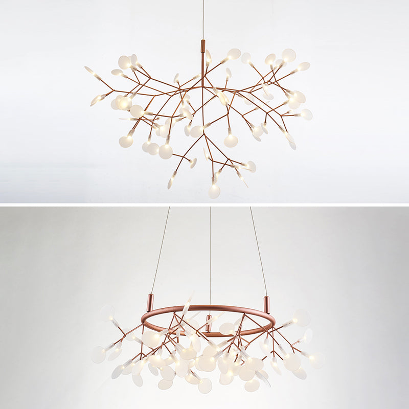 Luz de lámpara de araña de spray moderna kit de luz acrílico de acrílico