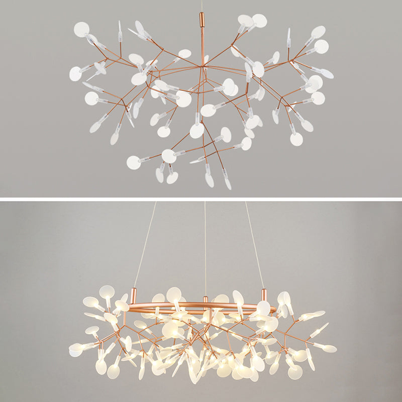 Luz de lámpara de araña de spray moderna kit de luz acrílico de acrílico