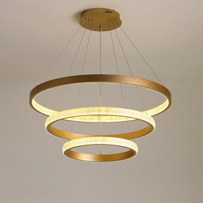 Moderne eenvoud hangende multi-tier kroonluchter hanglamp acryl plafondlampen armatuur voor restaurant