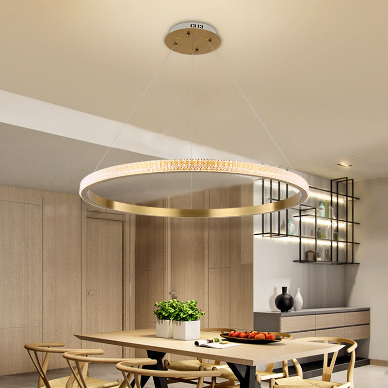 Moderne eenvoud hangende multi-tier kroonluchter hanglamp acryl plafondlampen armatuur voor restaurant