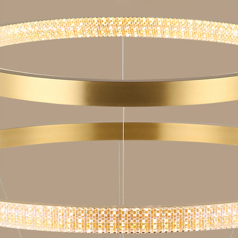 Moderne eenvoud hangende multi-tier kroonluchter hanglamp acryl plafondlampen armatuur voor restaurant