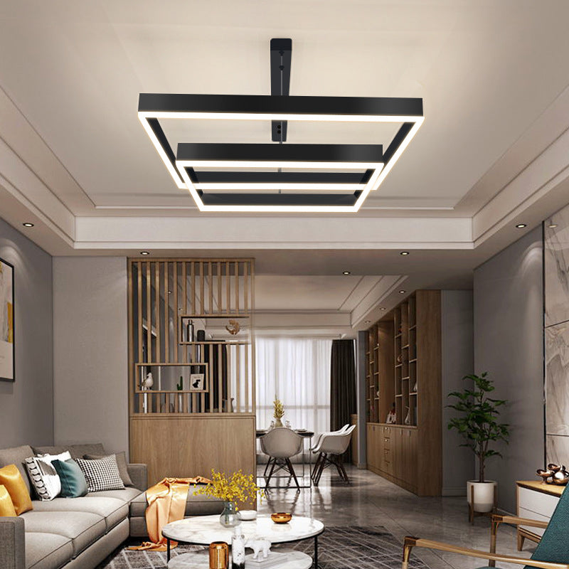 Simplicità Apparecchio di illuminazione a sospensione quadrata ACRILICA APPEGGIAMENTO APPEGGIAMENTO PER IL RISTORANTE