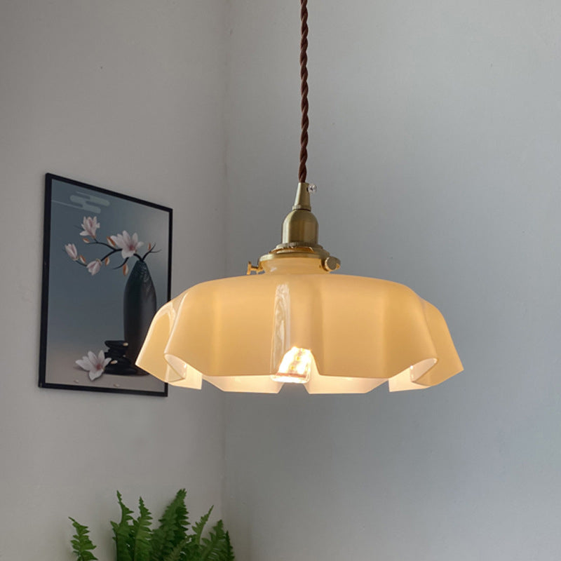 1 Light Flower Adeping Adept Freeds Impones Vintage Glass Affermazione per il ristorante