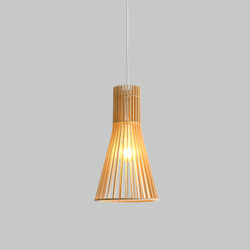 1 hängende Deckenlichter kreativer moderner Holzanhänger für Bekleidungsgeschäft