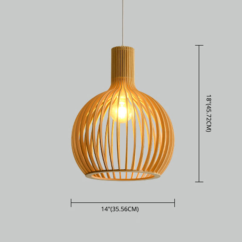 1 hängende Deckenlichter kreativer moderner Holzanhänger für Bekleidungsgeschäft